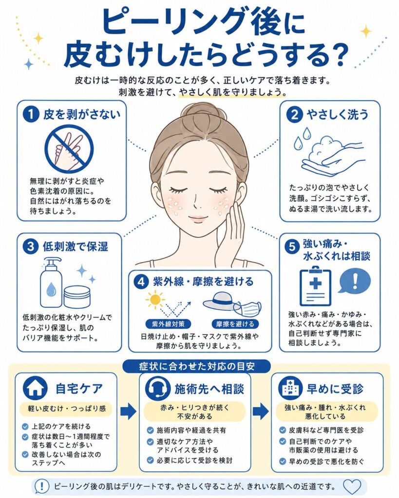 ピーリング後の肌ケアガイド