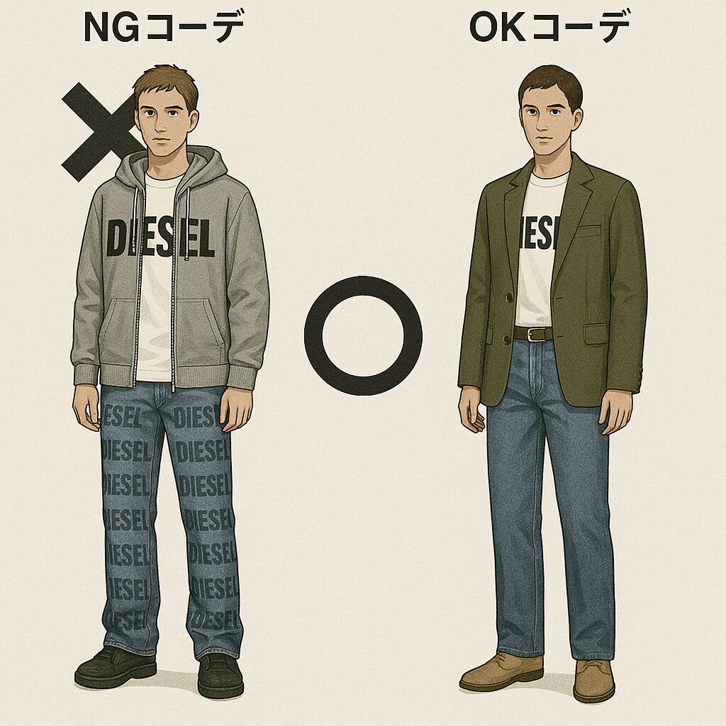 「大学生ディーゼルダサい」と言わせないコーディネート術