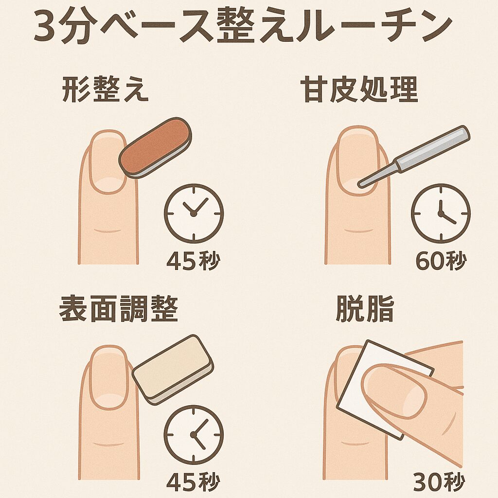 失敗を防ぐ『3分ベース整えルーチン』