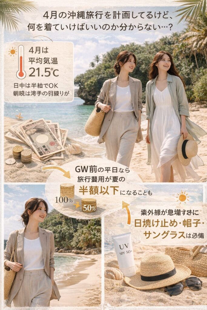 4月の沖縄旅行に最適な服装