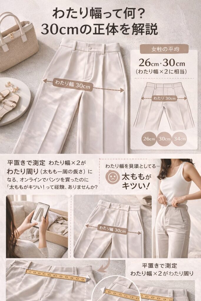 パンツわたり幅とは何か