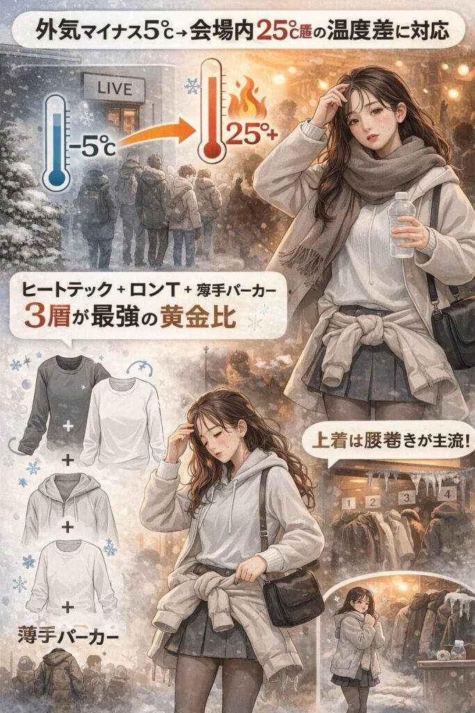 冬ライブハウス服装の完全攻略法