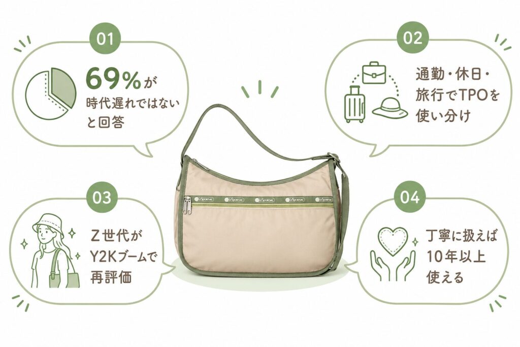 長く使えるバッグの魅力