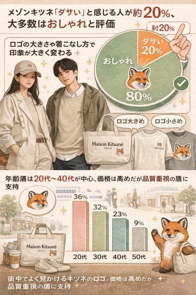 実はメゾンキツネ、人によって評価が大きく分かれるブランド