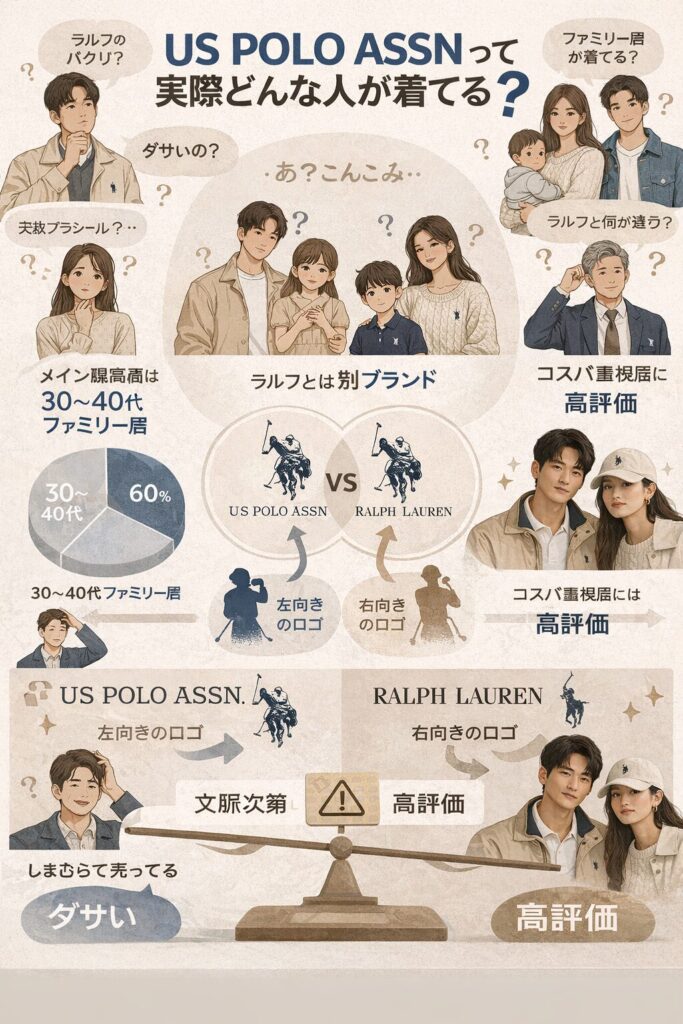 US POLO ASSNとラルフ・ローレンの比較