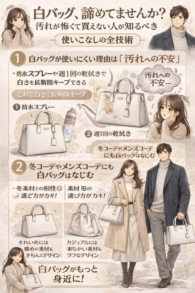 白バッグ初心者必見の使い方ガイド