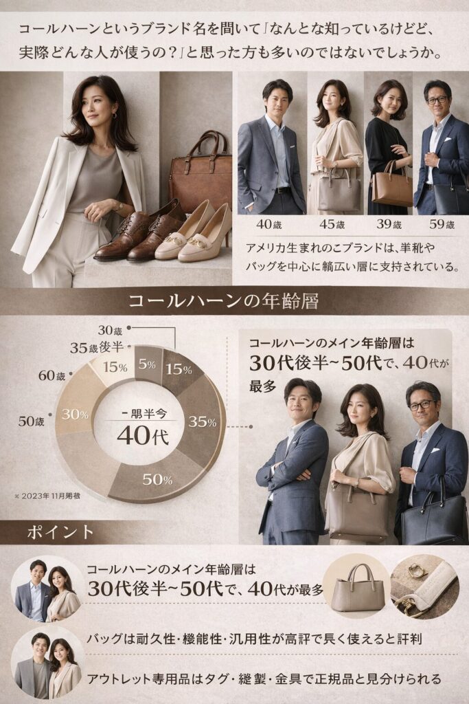 コールハーンのターゲット層と製品特点