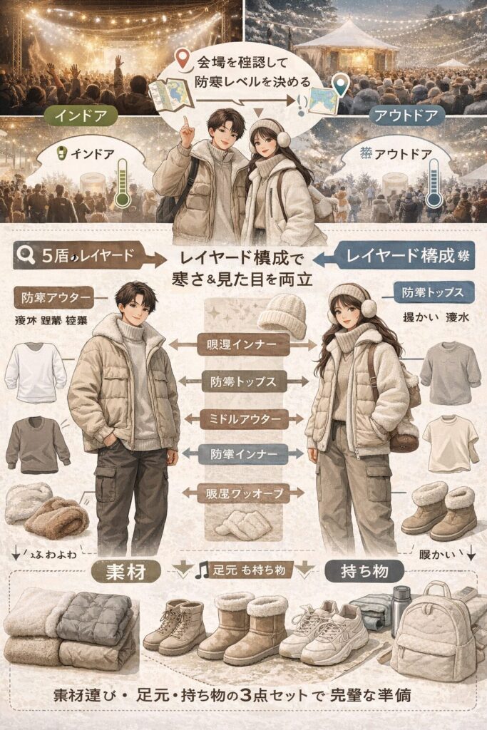 冬の祭りの服装ガイド