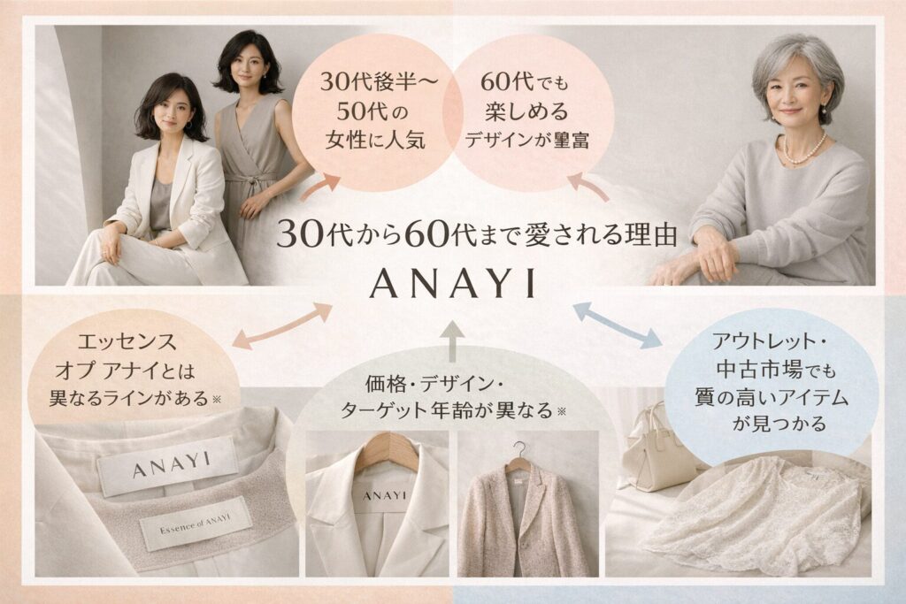 ANAYIの魅力とターゲット層