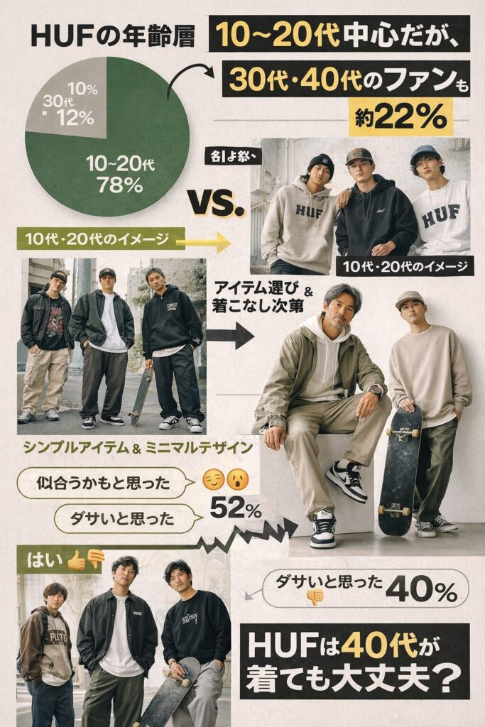 HUFの40代ファン層分析