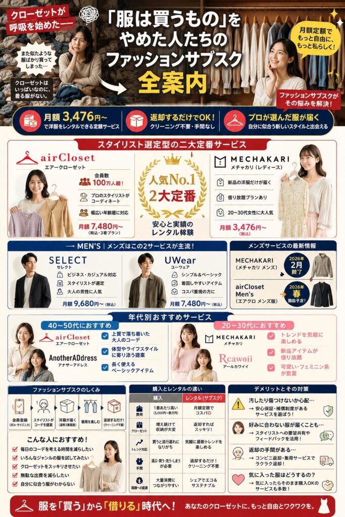 ファッションサブスク完全ガイド