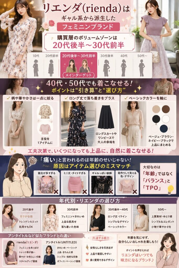 リエンダのファッションガイド